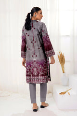 3 Piece Unstitched Printed Dobby Lawn Suit -BA-V18-09