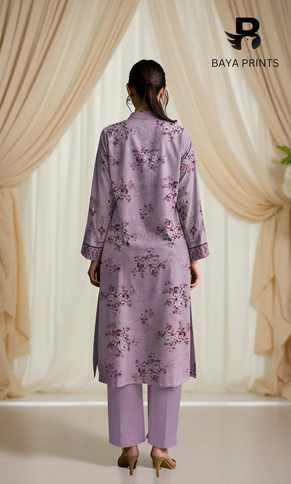 3 Piece Unstitched Karandi Suit BA-V10-9