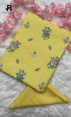 2PC Premium Embroidered Lawn |Unstitched | Breez