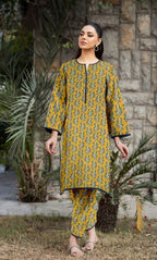 2PC Unstitched Printed Lawn Suit  - BD-V6-20