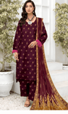 3PC Unstitched Printed Lawn Suit -BA -V12 -08