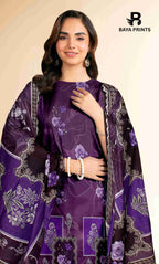 3 Piece Unstitched Printed Lawn Suit -BA-V32-9