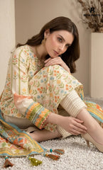 3PC Printed Lawn | Unstitched |  KHD