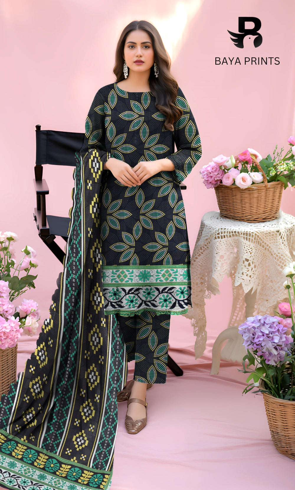 3PC Unstitched Khadar Suit  BA-K-V11-24