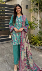 3PC Printed Lawn | Unstitched |  ET-V2