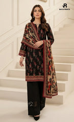 3PC Printed Lawn | Unstitched | BA-V25