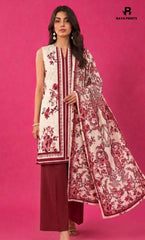 3PC Printed Lawn | Unstitched | BA-V25