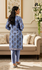 3 Piece Unstitched Printed Doria Viscose Suit with Bamber Dupatta BA-V7-023