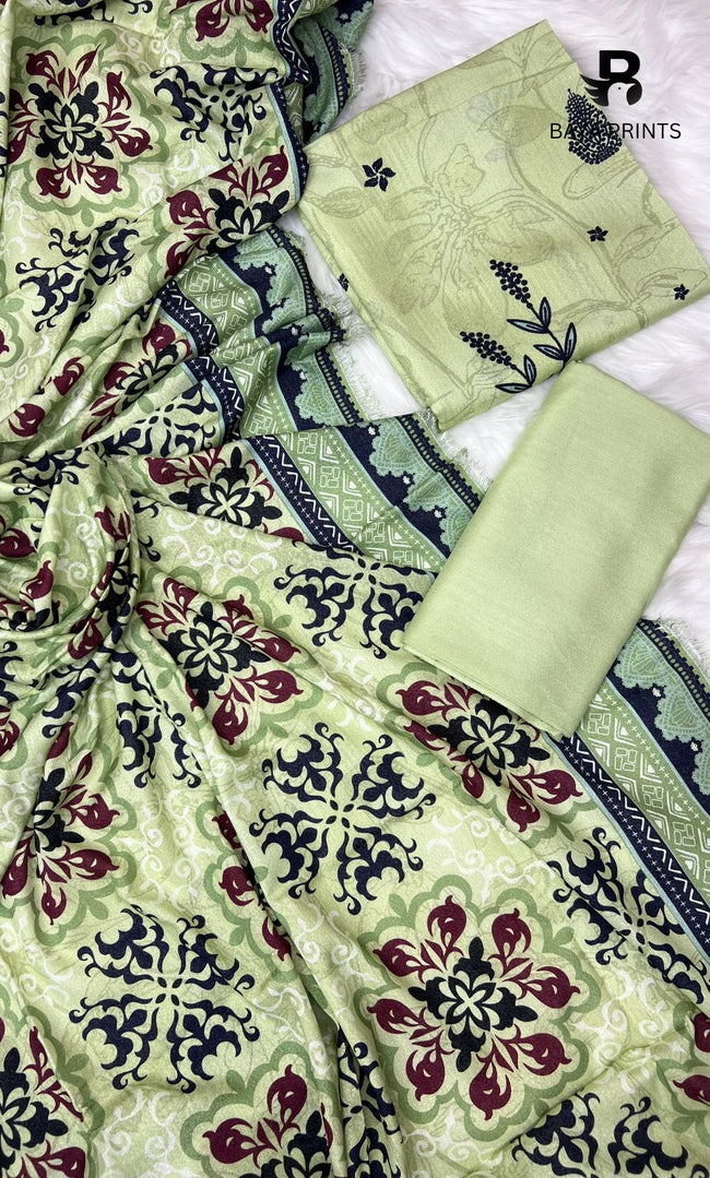 3 Piece Unstitched Karandi Suit BA-V5 001 Main Image