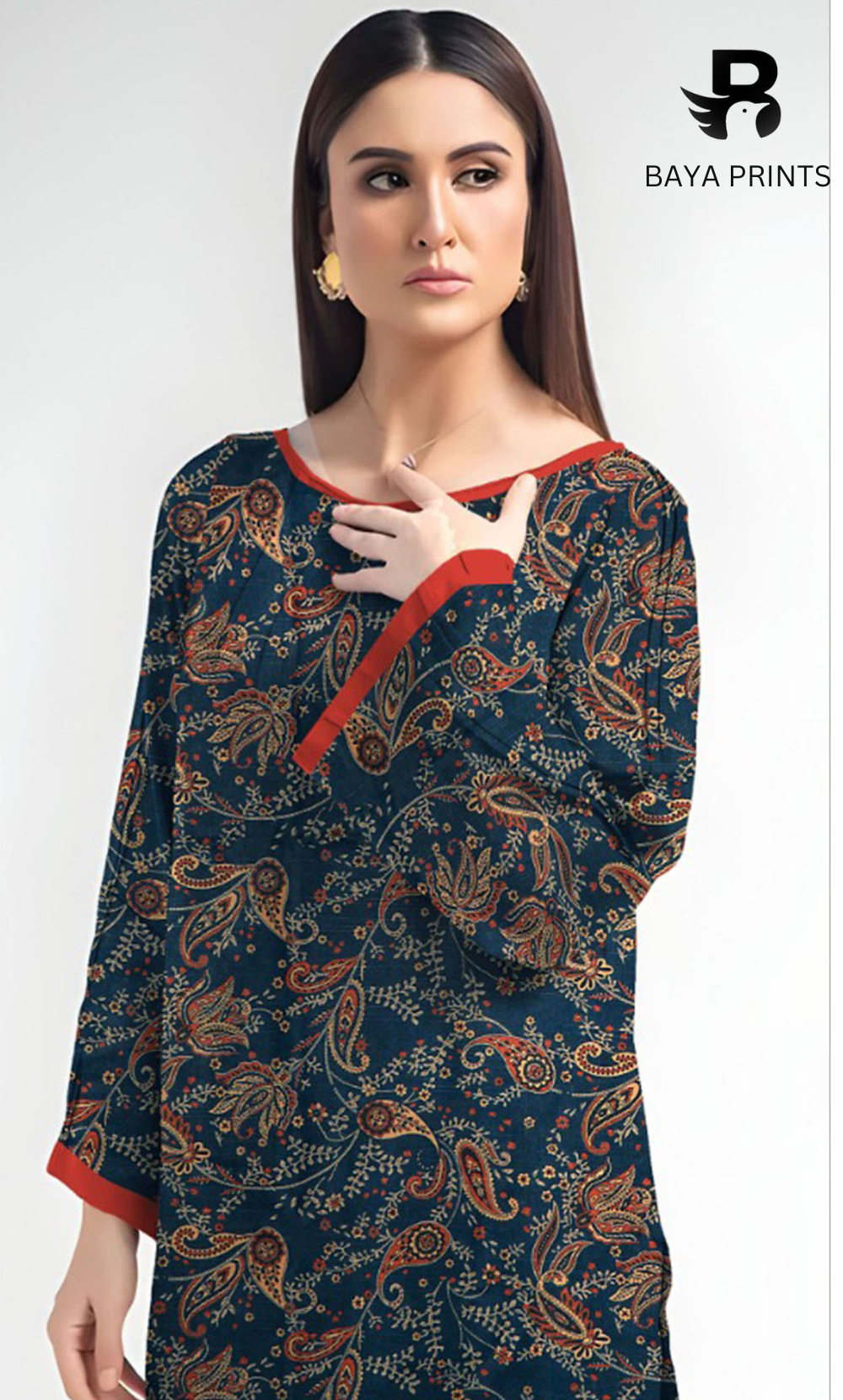2PC Unstitched Khadar Suit  BA-K-V13