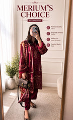 Merium's Exclusive -3 Piece Unstitched Lawn Suit
