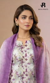 Vireza 3 Piece Unstitched Floral Embroidered Lawn Suit-02