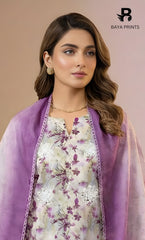 Vireza 3 Piece Unstitched Floral Embroidered Lawn Suit-02