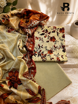 3PC Printed Lawn | Unstitched |  ET