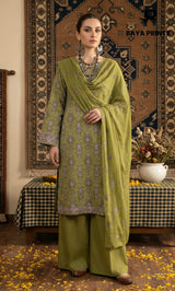 3PC Embroidered Unstitched Lawn Suit | Nafasat-05