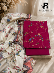 3PC Printed Lawn | Unstitched |  ET