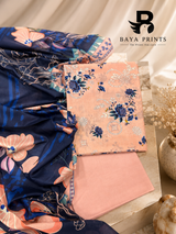 3PC Printed Lawn | Unstitched |  ET
