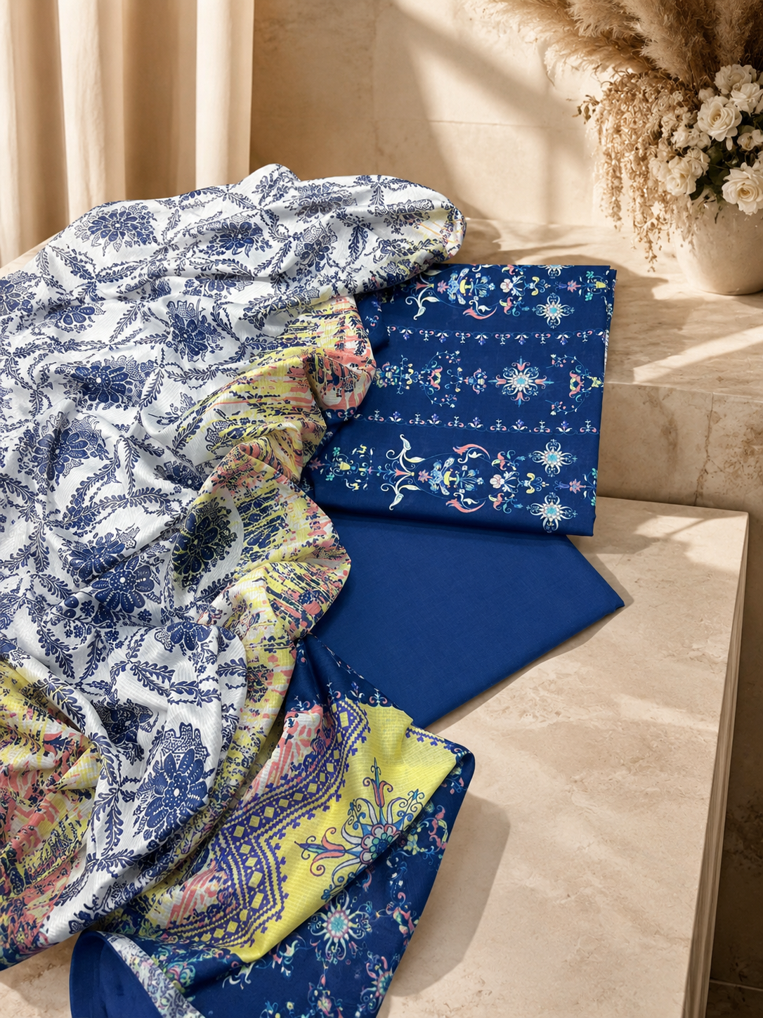 3PC Printed Lawn | Unstitched |  ET