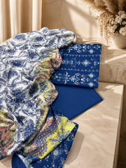 3PC Printed Lawn | Unstitched |  ET