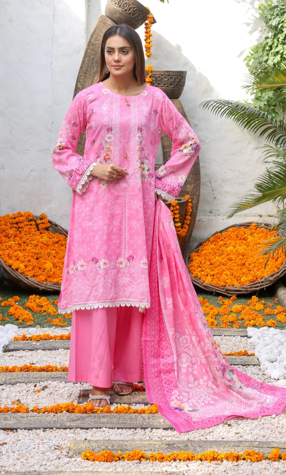 ZOE– 3PC Dobby Lawn Unstitched Suit-01