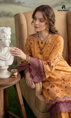 3PC Printed Lawn | Unstitched |  KHD