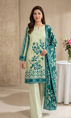 3PC Printed Lawn | Unstitched |  V-23