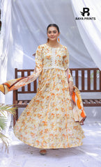 3 Piece Unstitched Printed Lawn Suit -BA-V25-3