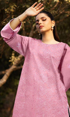 3PC Luxury Embroidered Unstitched Lawn Suit - ZED-V3-01
