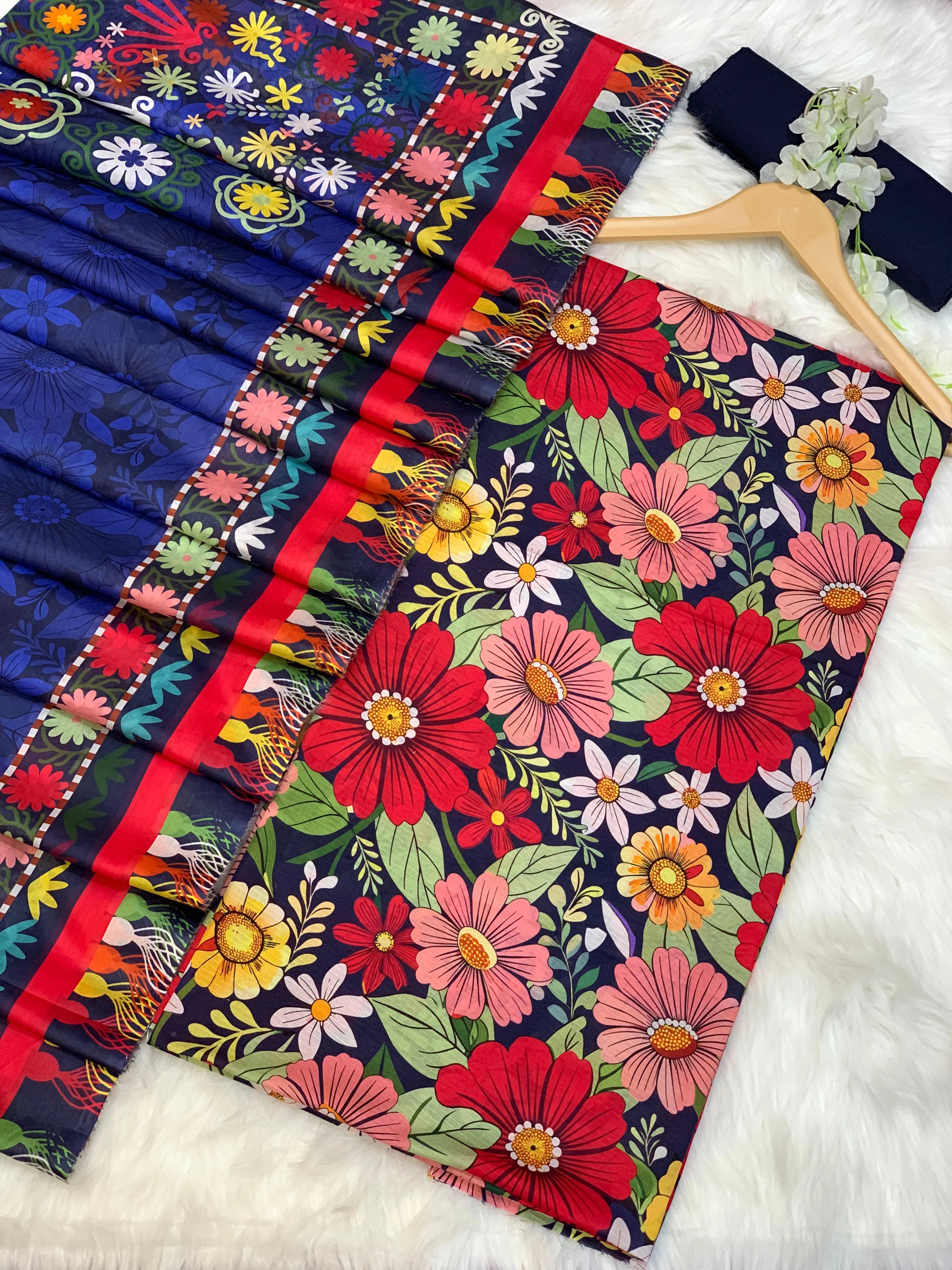 3 Piece Unstitched Printed Lawn Suit -BA-V16-01