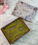 3PC Embroidered Unstitched Lawn Suit | Nafasat-05