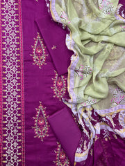 3-Piece | Unstitched Luxury Embroidered Lawn Suit | Nayab