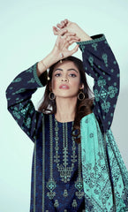 3 Piece Unstitched Lawn Suit -Merium's Exclusive