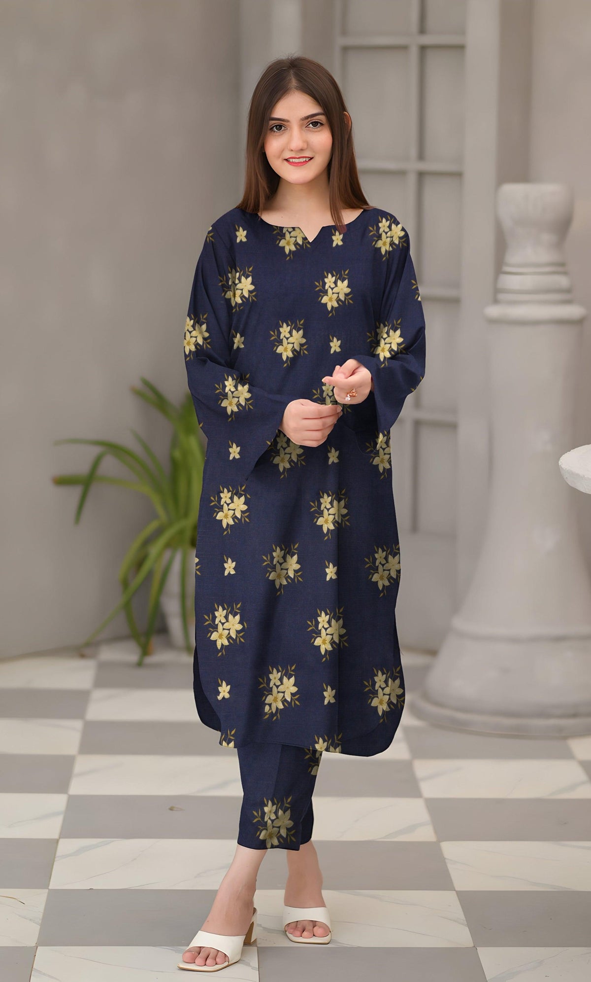 2PC Unstitched Khadar Suit  BA-K-V1 -09