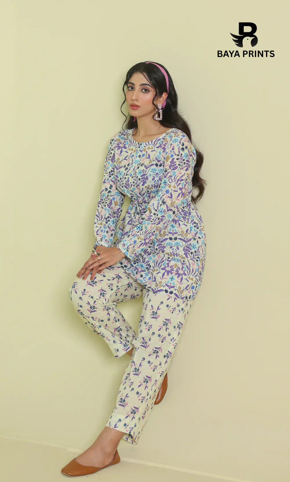 2 Piece Baya Co-Ord Set (Unstitched)