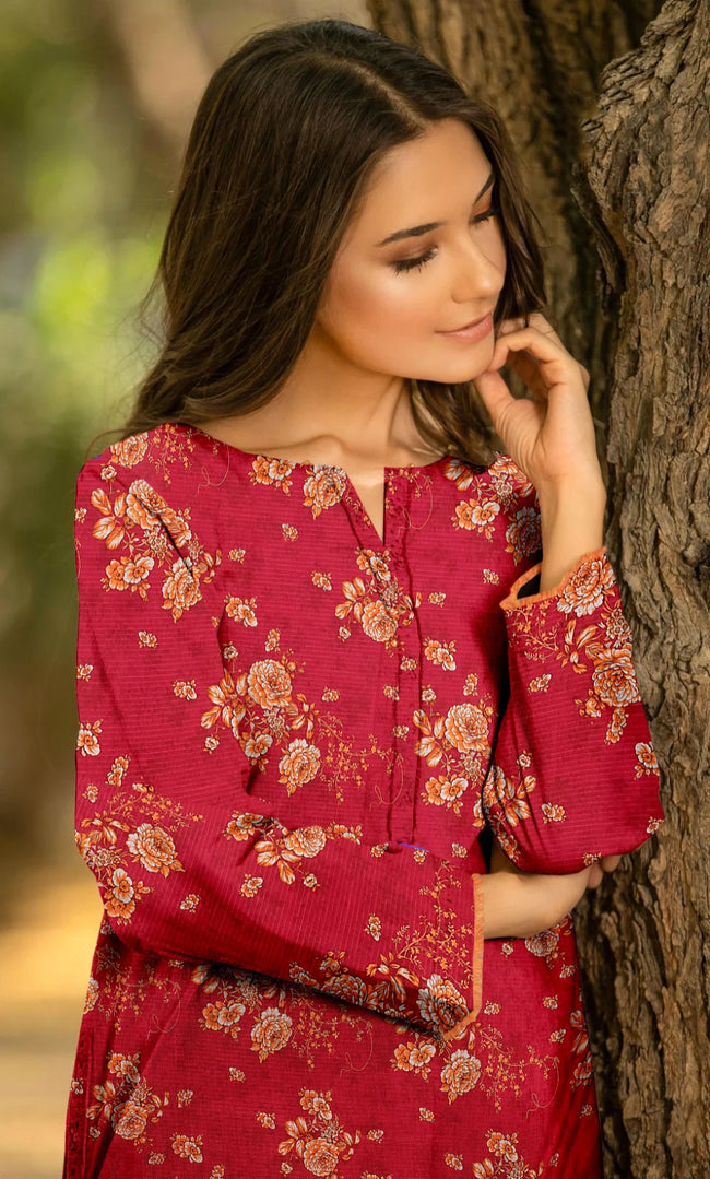 3 Piece Unstitched Printed Lawn Suit- BA-V-21-9 Main Image