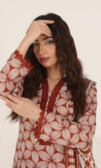 3 Piece Printed Unstitched Lawn Suit | SE-A-06