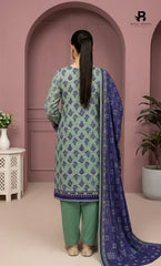 3PC Printed Lawn | Unstitched |  V24
