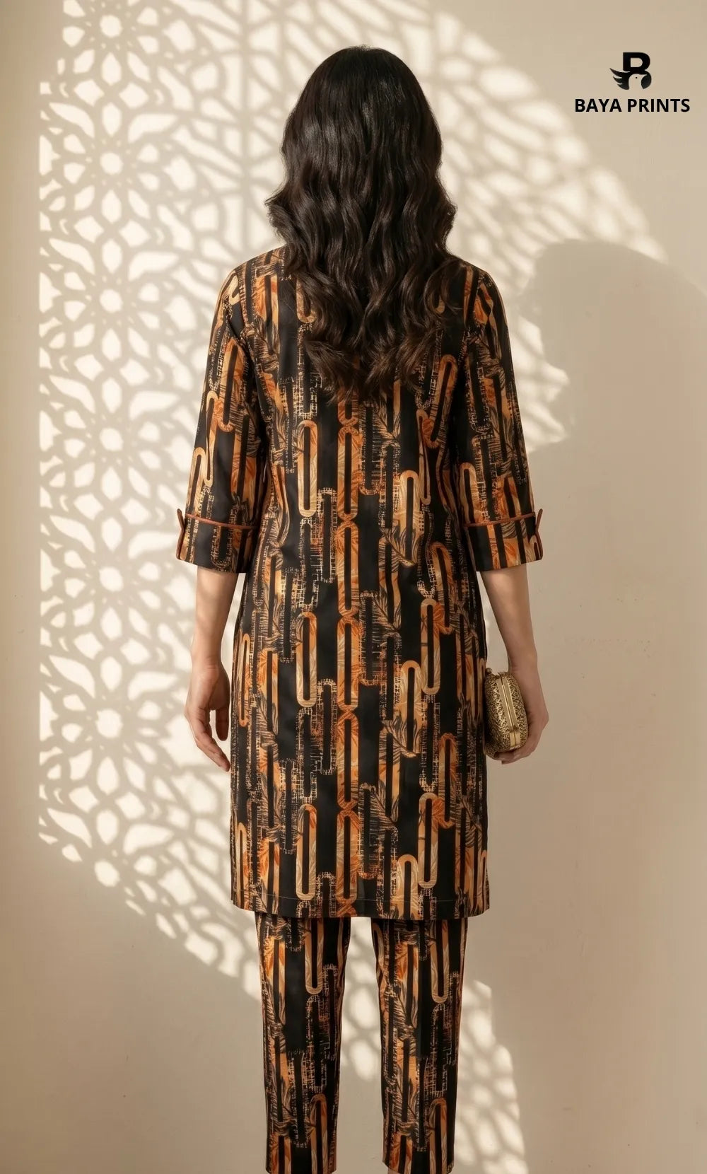 2PC Unstitched Printed Lawn Suit -Orlina