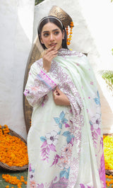 ZOE– 3PC Dobby Lawn Unstitched Suit-10