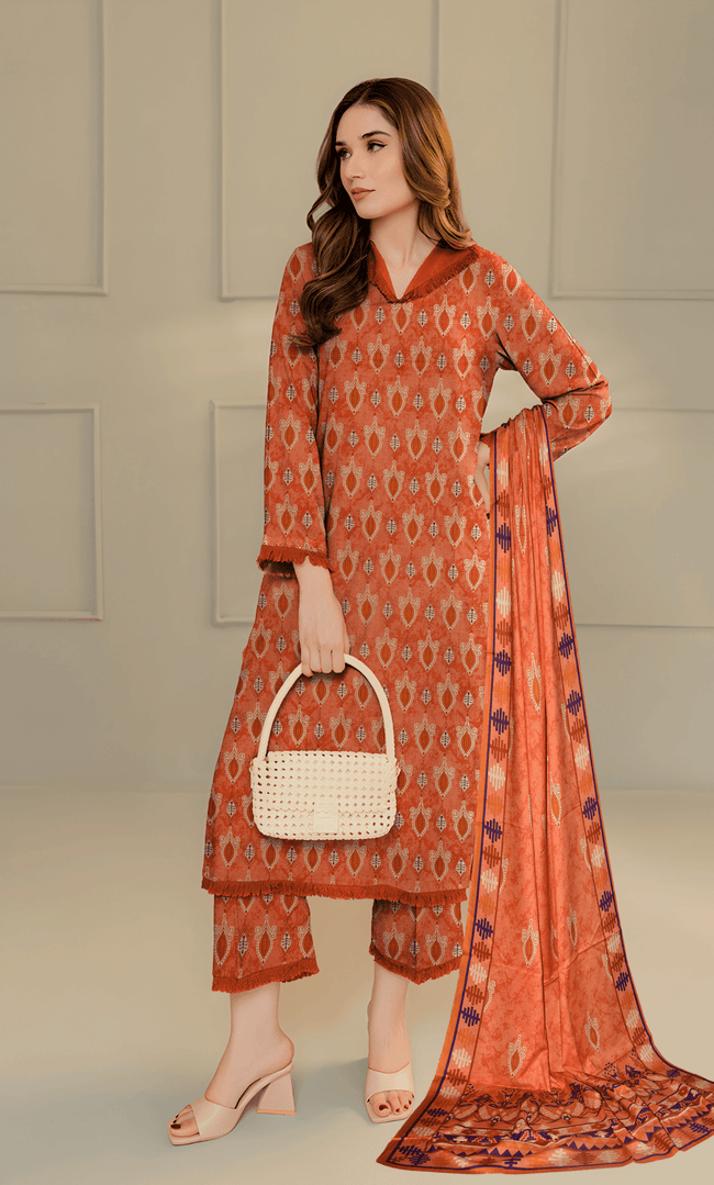 3PC Premium Linen Unstitched    -BA-SL-06 Hover Image