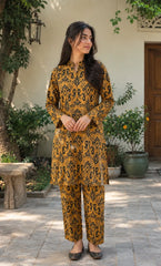 2PC Unstitched Printed Lawn Suit -Orlina