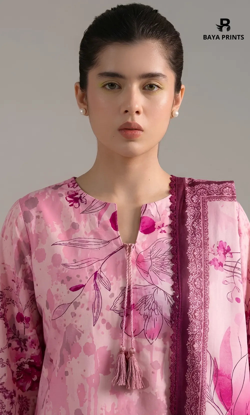 3PC Printed Doria  Lawn | Unstitched | BA-V27