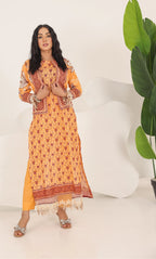 3 Piece Printed Unstitched Lawn Suit | SE-A-07