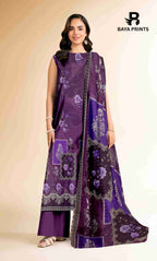 3 Piece Unstitched Printed Lawn Suit -BA-V32-9