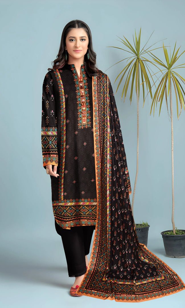 3PC Unstitched Linen -BA-V5-01 Hover Image