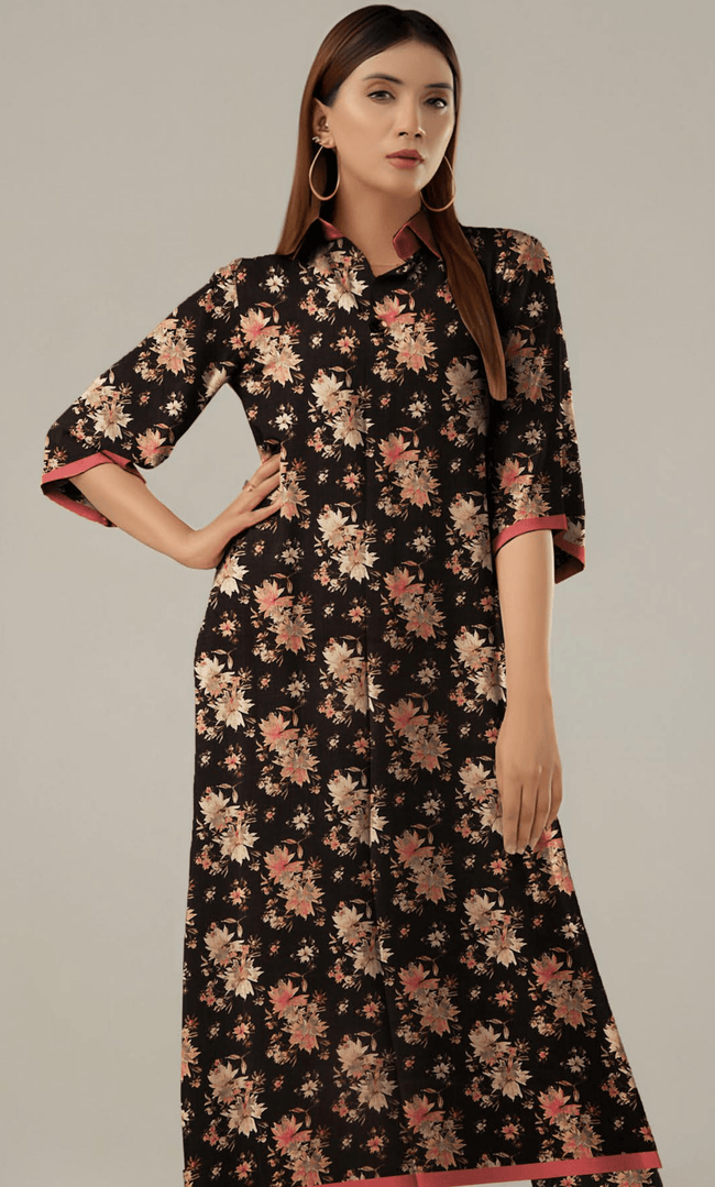 2PC Premium Linen  Unstitched -BA-V9-11 Hover Image