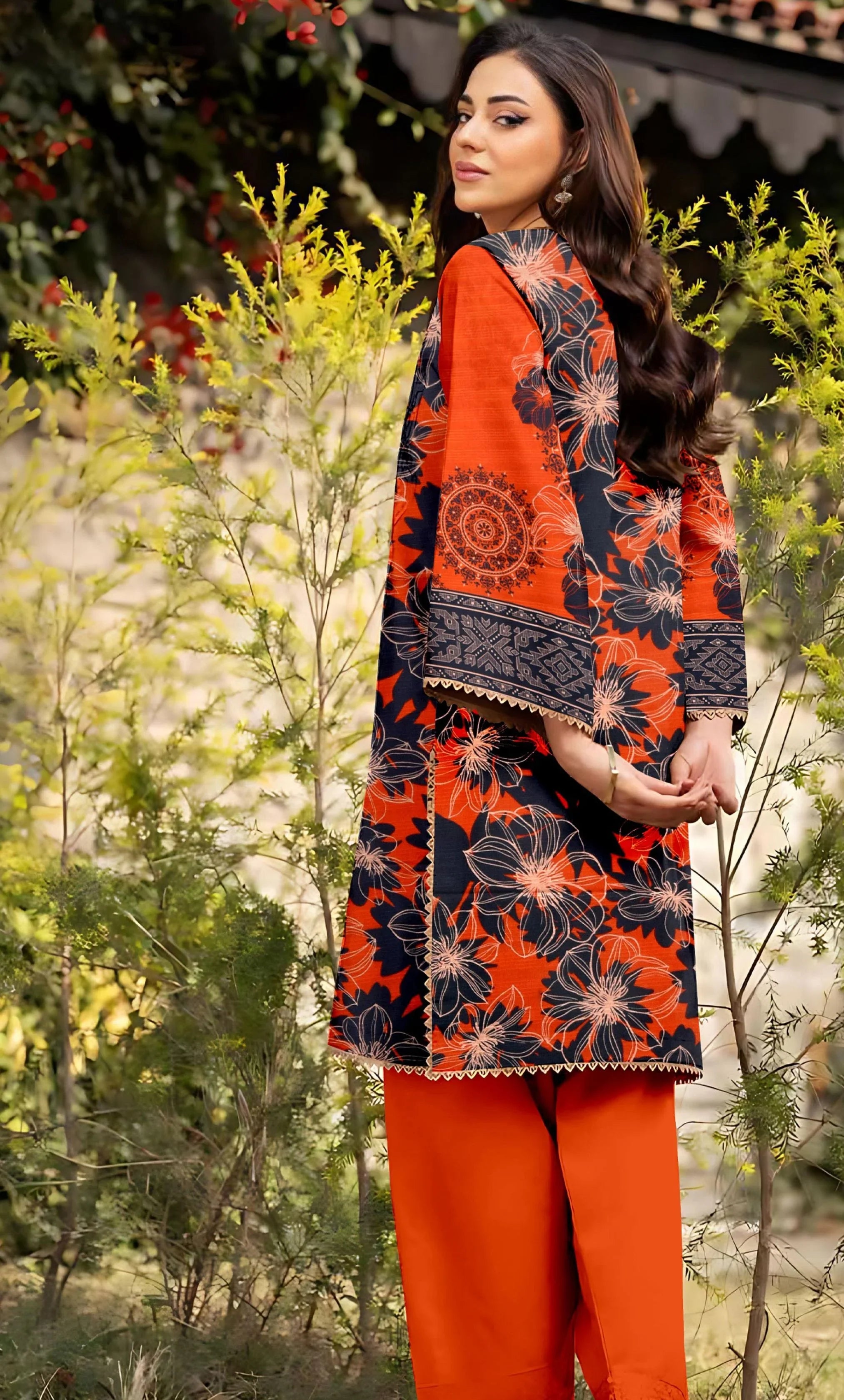 3 Piece Unstitched Printed Lawn Suit -BA-V16-08
