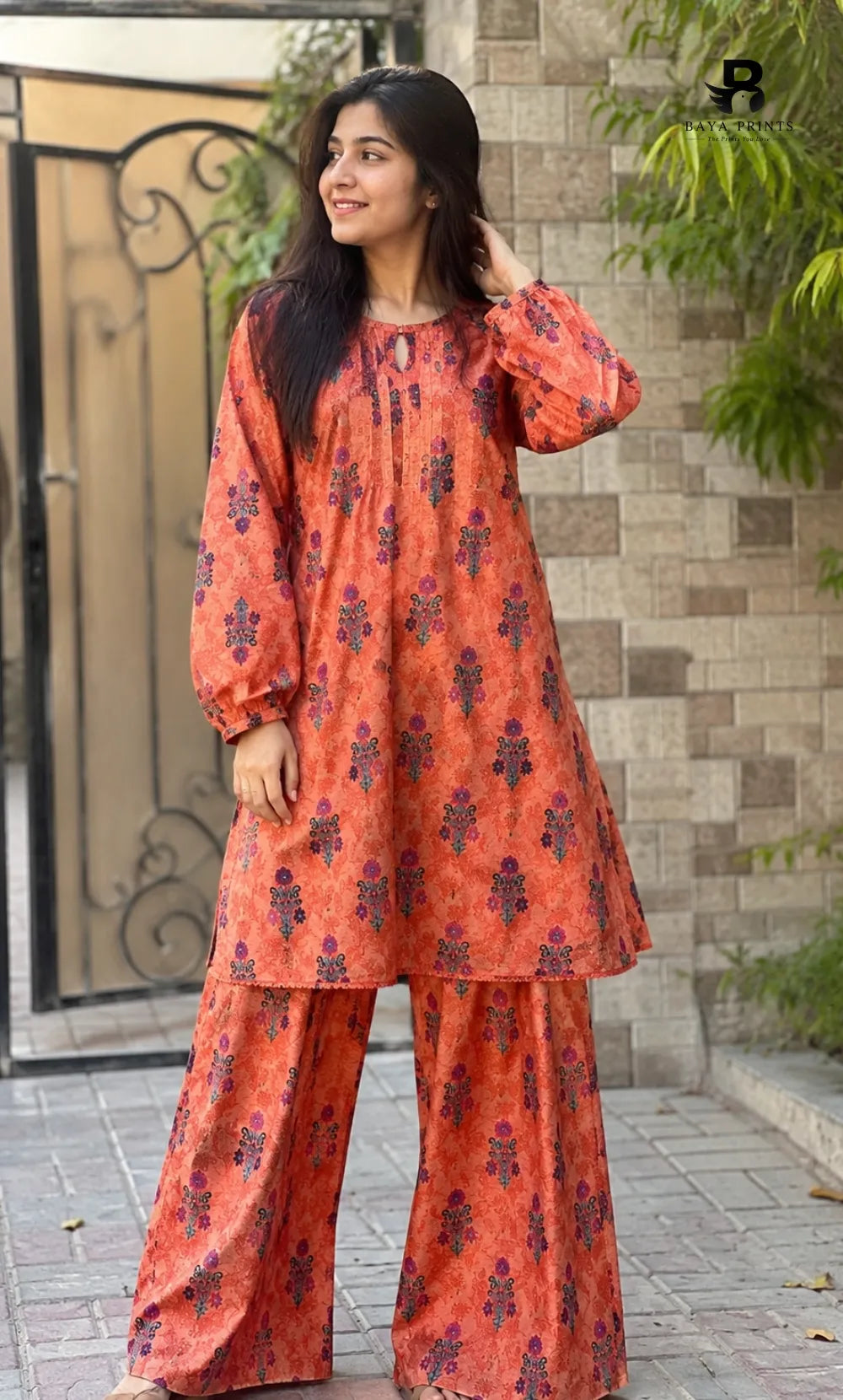 2PC Unstitched Printed Lawn Suit  - BD-V6-23