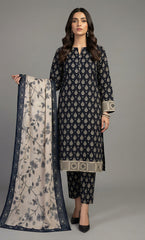 3 Piece Unstitched Printed Viscose Suit-BA-V11