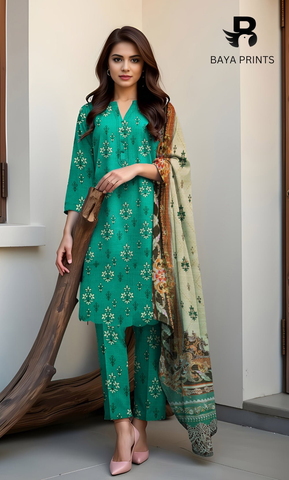 3PC Unstitched Khadar Suit  BA-K-V11-19